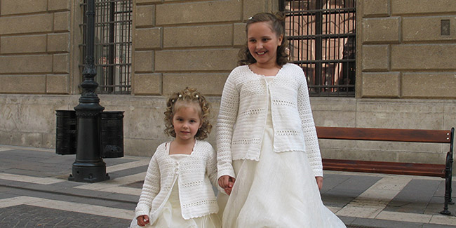 Sisters holding hands